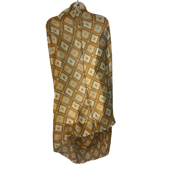Western Wild Rag Diamond Pattern Poly Blend NWOT Scarf - Picture 2 of 10